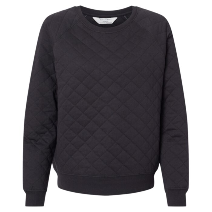 Women's Quilted Crewneck Pullover Thumbnail