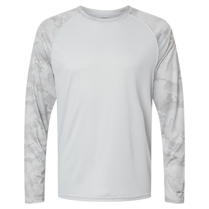 Unisex Cayman Performance Camo Colorblocked Long Sleeve T-Shirt Thumbnail