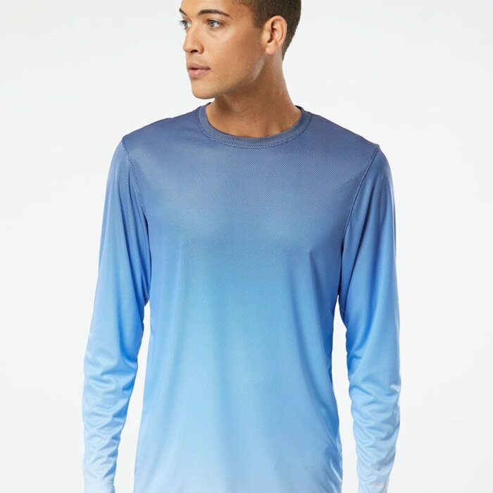 Unisex Barbados Performance Pin Dot Long Sleeve T-Shirt Thumbnail