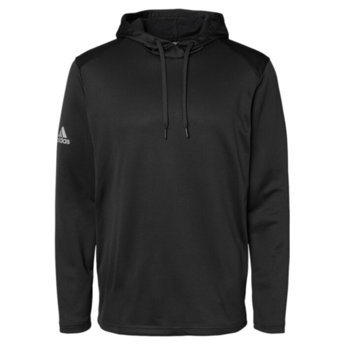 Men's Textured Mixed Media Midweight Hooded Sweatshirt Thumbnail