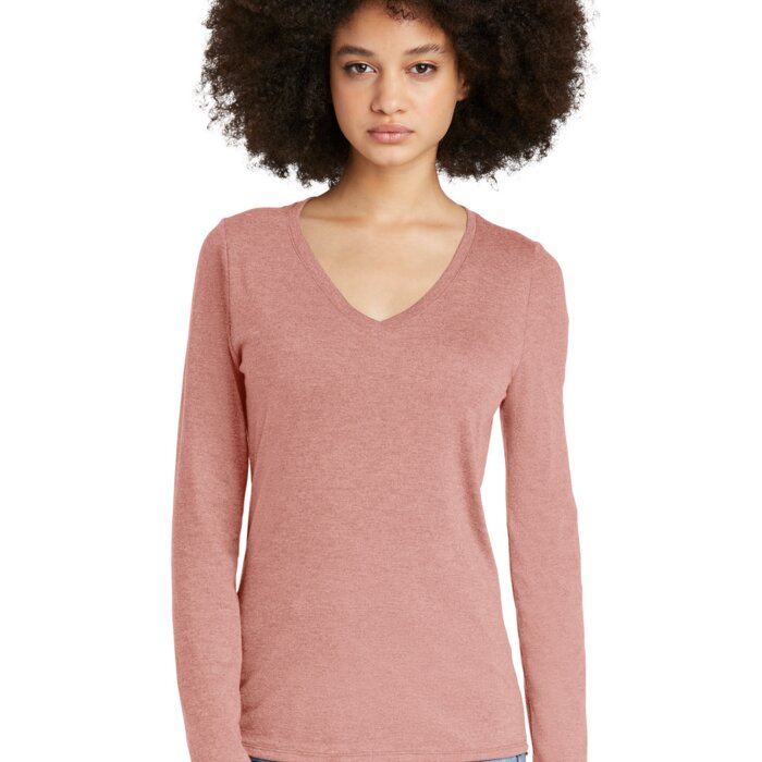 Women's Perfect Tri ® Long Sleeve V Neck Tee Thumbnail