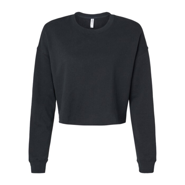 Women's Lightweight Crop Crewneck Sweatshirt Thumbnail