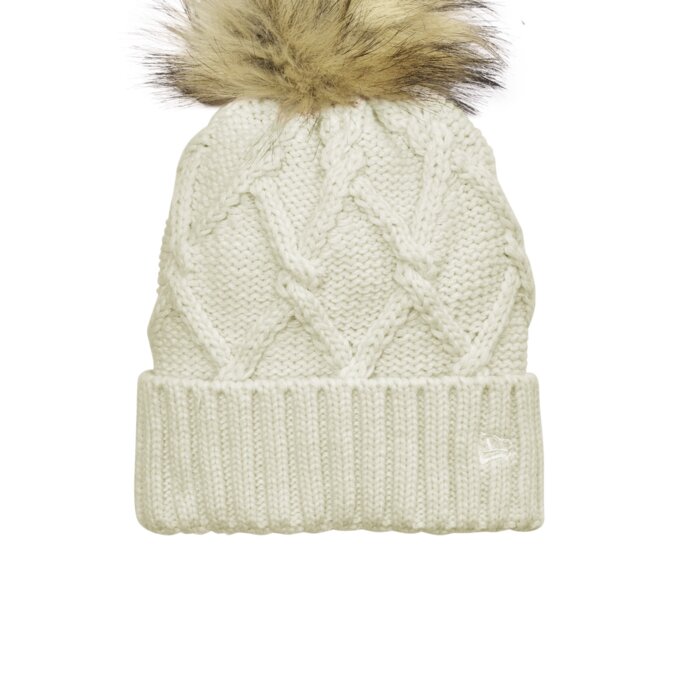 Faux Fur Pom Beanie Thumbnail