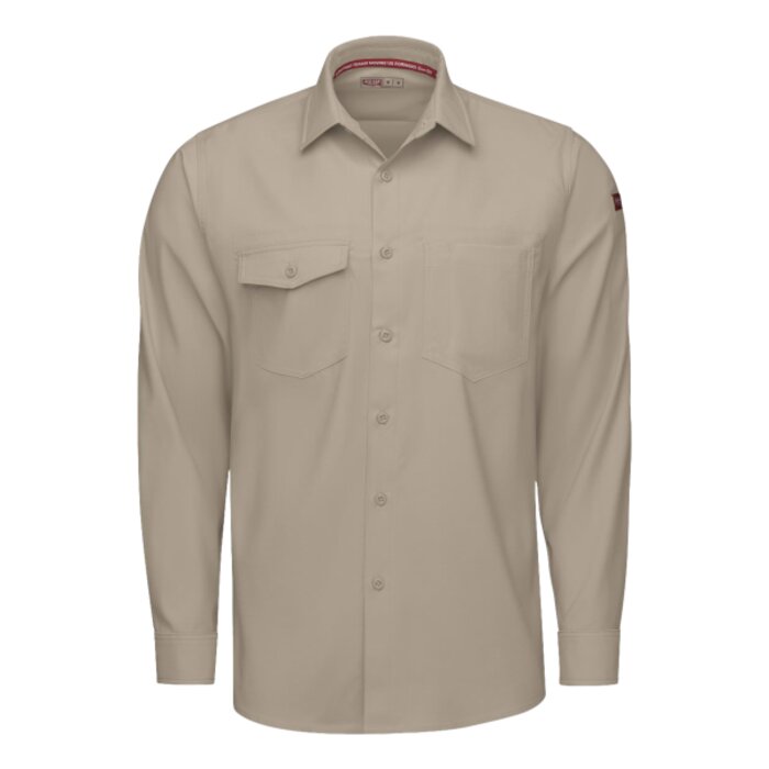Men's Tall Cooling Long Sleeve Work Shirt Thumbnail