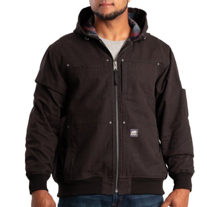Men's Heartland Duck Flannel-Lined Hooded Jacket Thumbnail