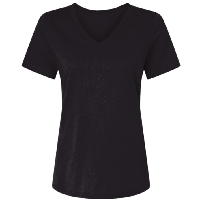 Women's USA-Made Fine Jersey V-Neck T-Shirt Thumbnail