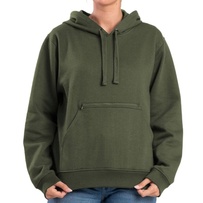 Ladies' Heritage Zippered Pocket Hooded Pullover Sweatshirt Thumbnail