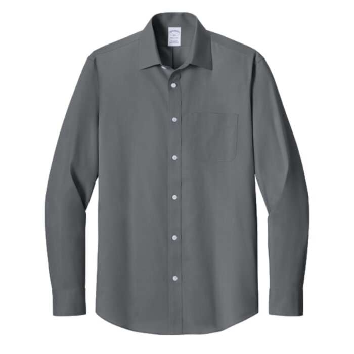 Wrinkle Free Stretch Pinpoint Spread Collar Shirt Thumbnail