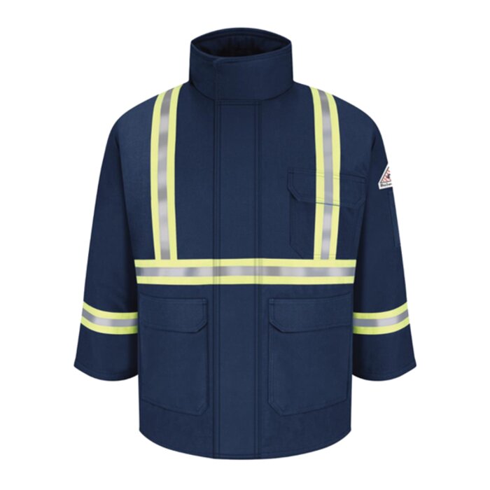 Men's Long Deluxe Parka With Reflective Trim - EXCEL FR® ComforTouch Thumbnail