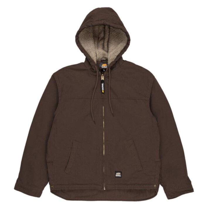 Men's Heartland Washed Duck Hooded Work Coat Thumbnail