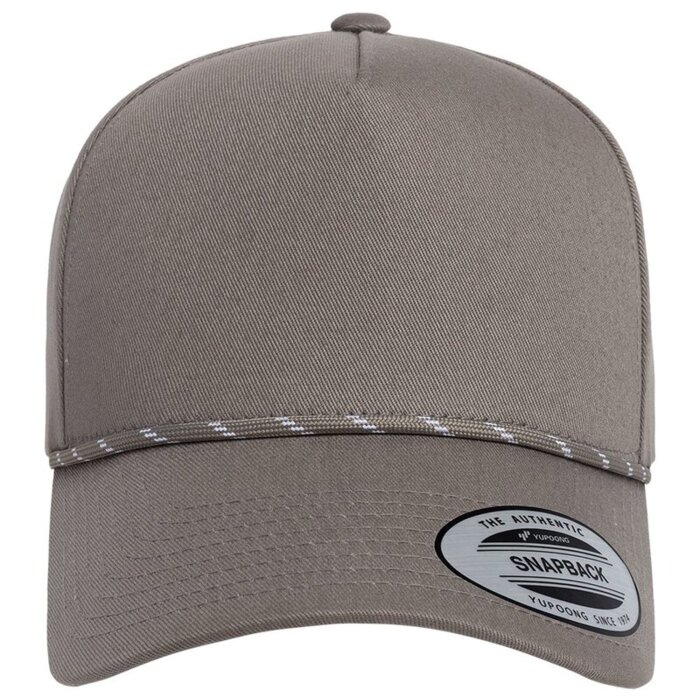 Retro Cotton Blend Five-Panel Rope Cap Thumbnail