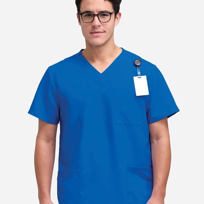 Men's V-Neck 3 Pocket Scrub Top Thumbnail