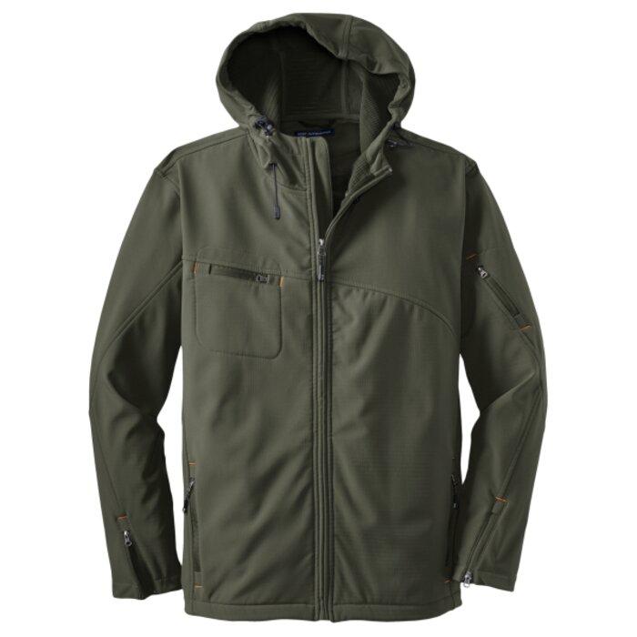 Textured Hooded Soft Shell Jacket Thumbnail