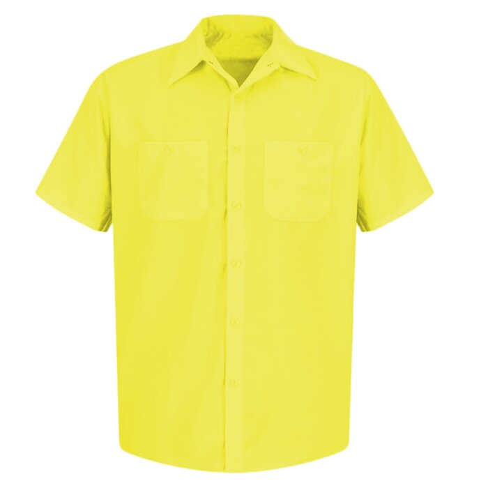 Men's Enhanced Visibility Short Sleeve Work Shirt Thumbnail