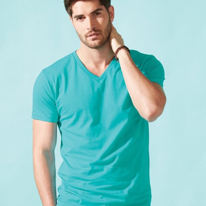 Unisex Cotton V-Neck T-Shirt Thumbnail
