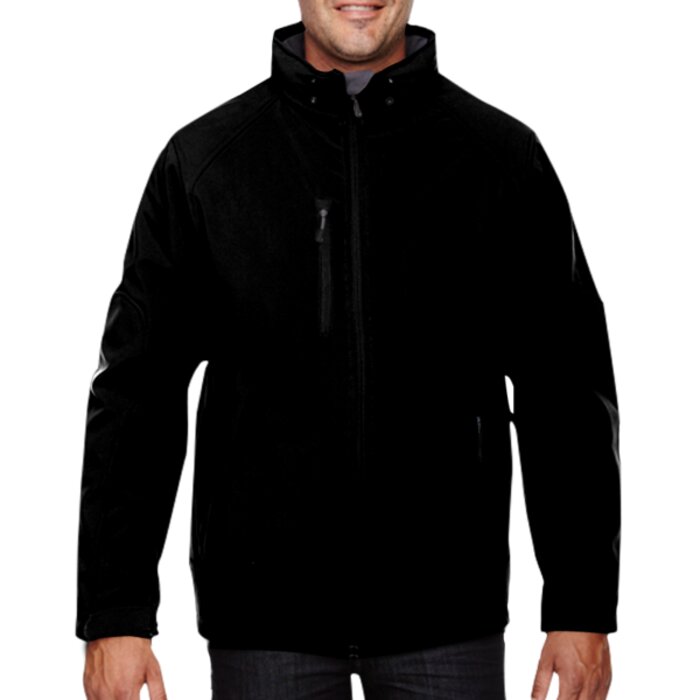 Men's Glacier Insulated Three-Layer Fleece Bonded Soft Shell Jacket with Detachable Hood Thumbnail