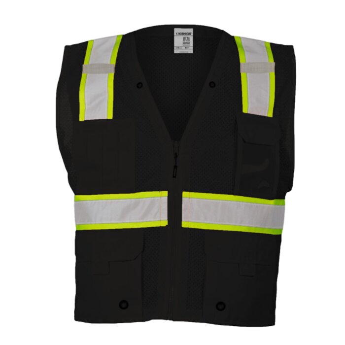Unisex EV Series® Enhanced Visibility Multi-Pocket Mesh Vest Thumbnail