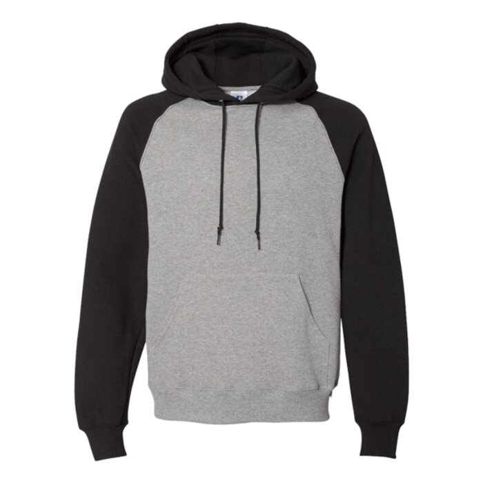 Unisex Dri Power® Colorblock Raglan Hooded Sweatshirt Thumbnail