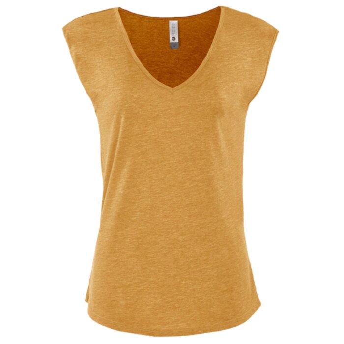Women's Festival Sleeveless Deep V-Neck T-Shirt Thumbnail