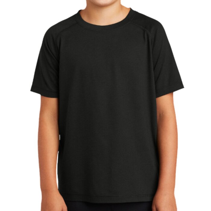 Youth PosiCharge ® Tri Blend Wicking Raglan Tee Thumbnail