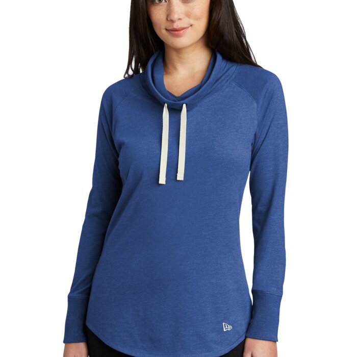 Women's Sueded Cotton Blend Cowl Tee Thumbnail
