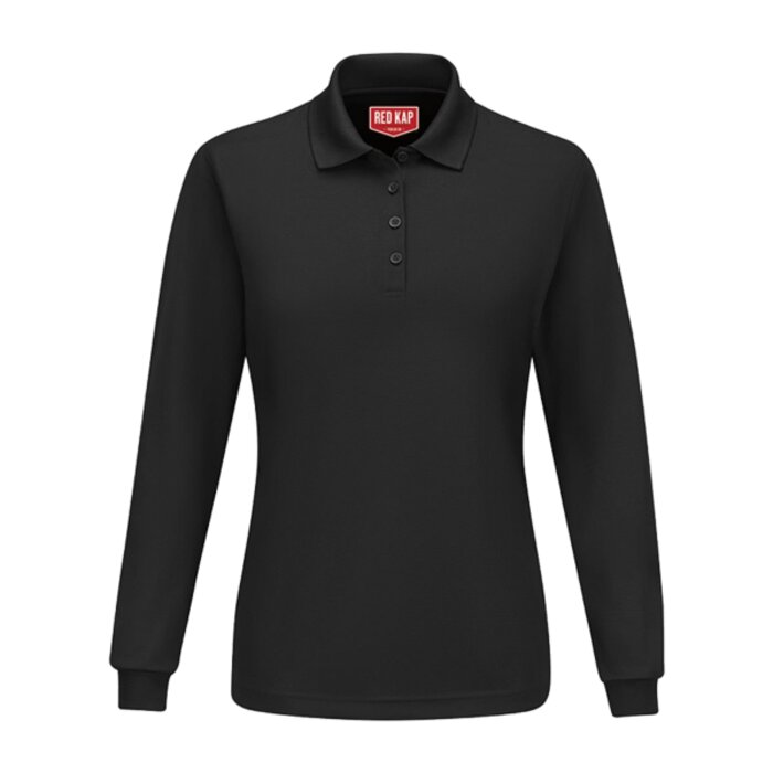 Women's Long Sleeve Performance Knit Polo Thumbnail