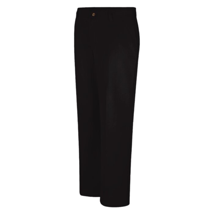 Women's Extended Sizes Plain Front Cotton Pants Thumbnail