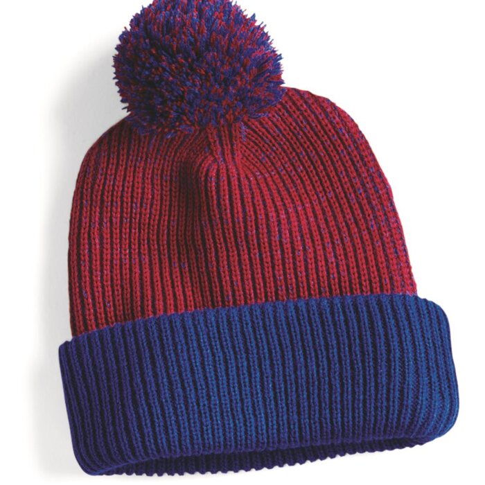 12" Speckled Pom-Pom Cuffed Beanie Thumbnail