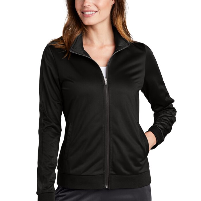 Women's Tricot Sleeve Stripe Track Jacket Thumbnail