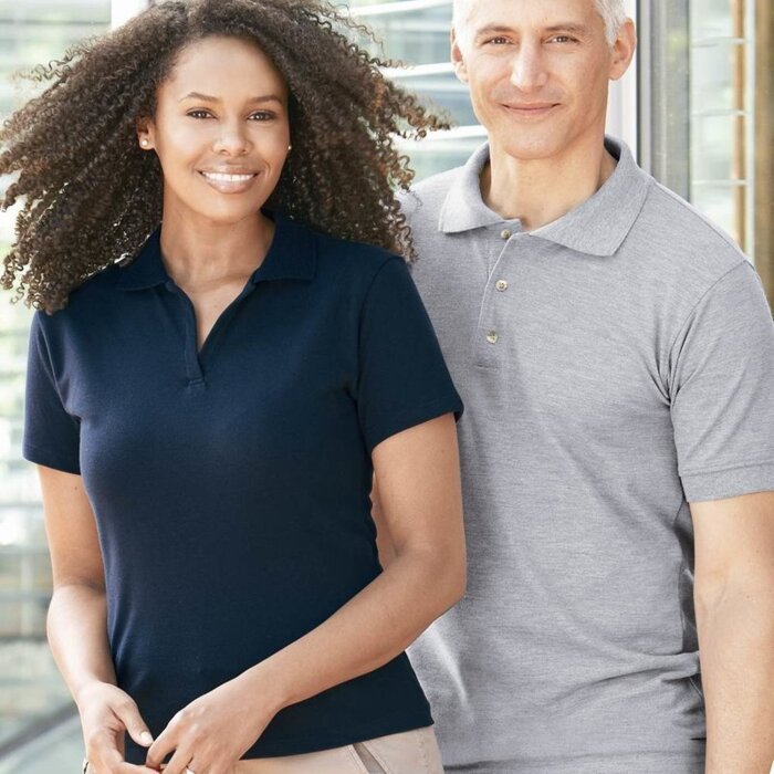 Women's USA-Made V-Neck Polo Thumbnail