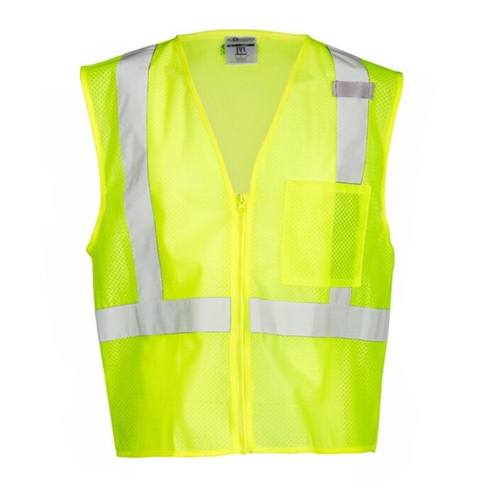 Unisex Single Pocket Zipper Mesh Vest Thumbnail