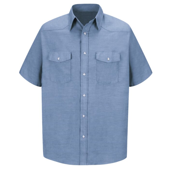 Men's Tall Deluxe Western Style Short Sleeve Shirt Thumbnail