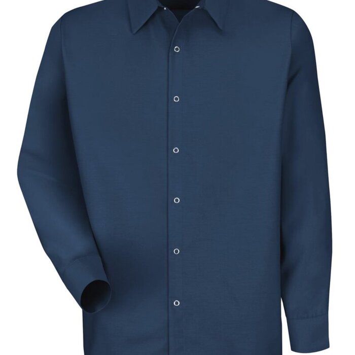 Men's Tall Specialized Pocketless Poplin Long Sleeve Work Shirt Thumbnail
