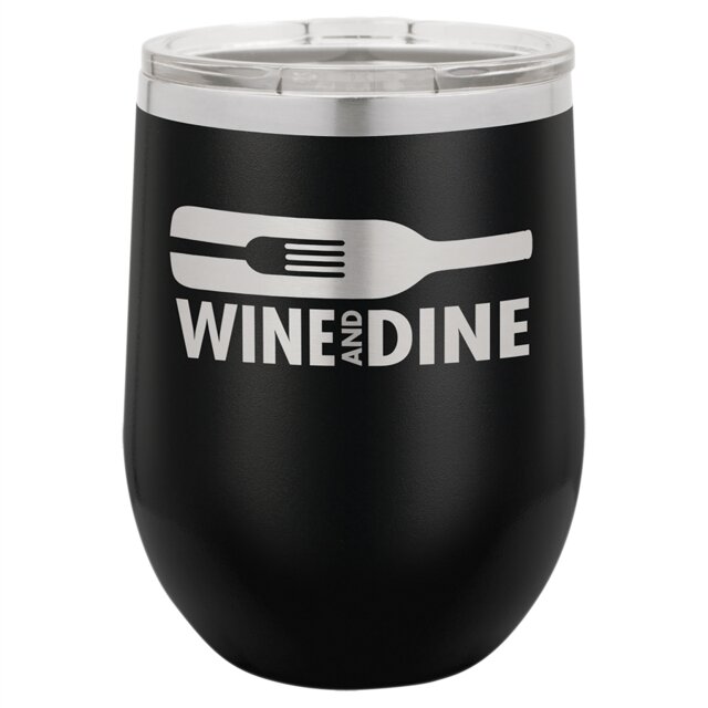 12 oz Stainless Steel Wine Tumbler