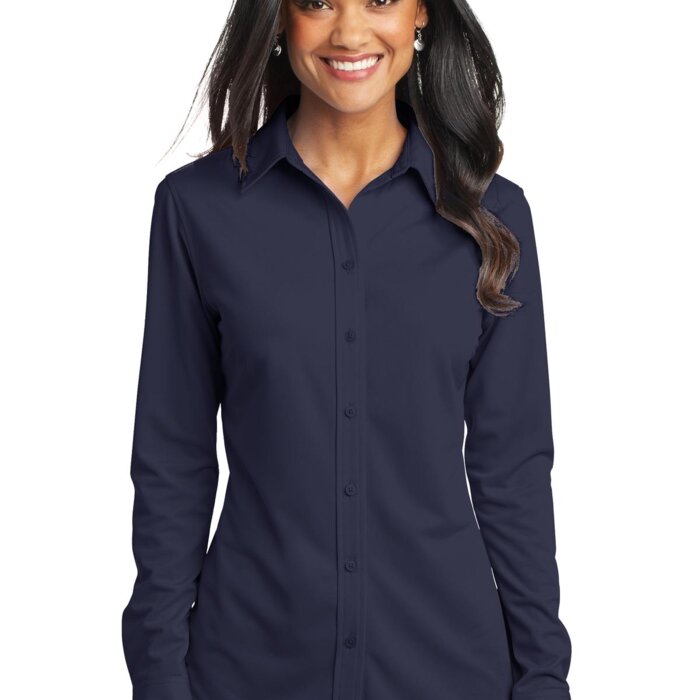 Ladies Dimension Knit Dress Shirt Thumbnail