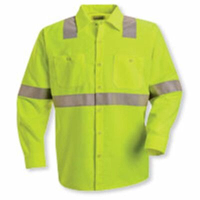High Visibility Safety Long Sleeve Work Shirt Thumbnail