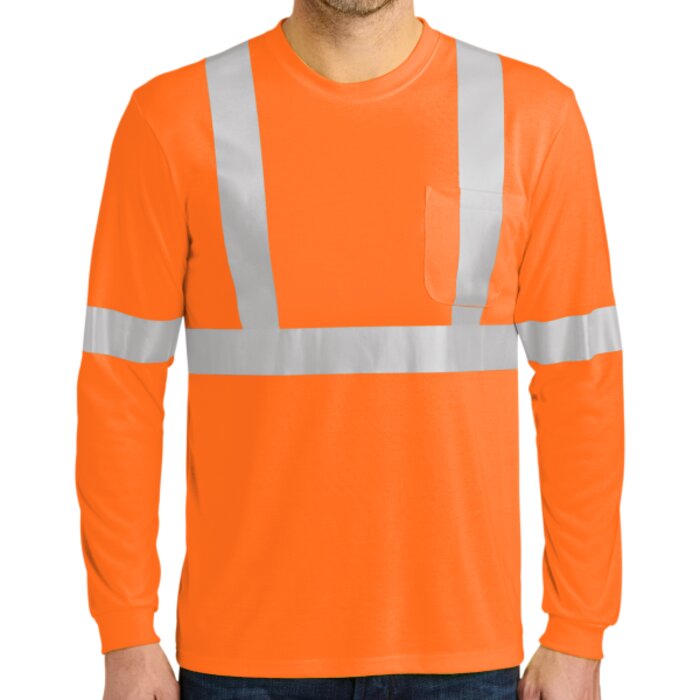 Ansi 107 Class 2 Long Sleeve Safety T Shirt Thumbnail