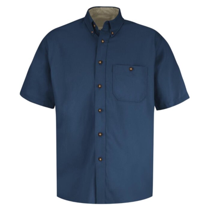 Short Sleeve 100% Cotton Dress Shirt Thumbnail