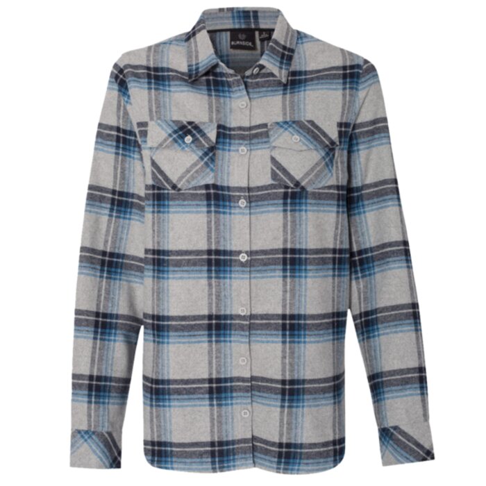 Women's Yarn-Dyed Long Sleeve Flannel Shirt Thumbnail