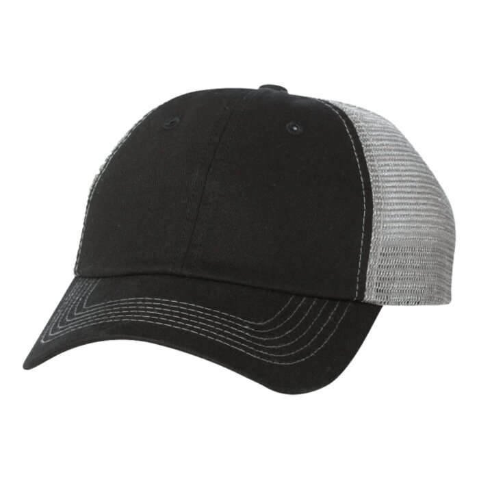 Contrast-Stitch Mesh-Back Cap Thumbnail