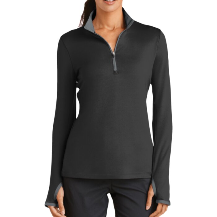 Ladies Dri FIT Stretch 1/2 Zip Cover Up Thumbnail