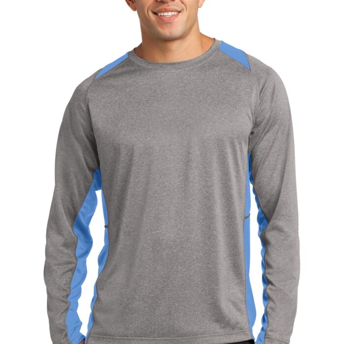 Long Sleeve Heather Colorblock Contender ™ Tee Thumbnail