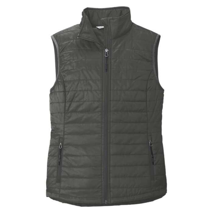Ladies Packable Puffy Vest Thumbnail