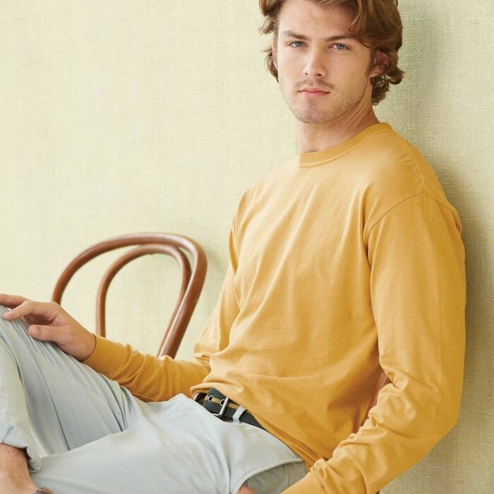 Garment-Dyed Heavyweight Long Sleeve T-Shirt Thumbnail