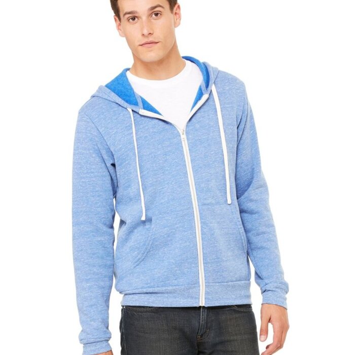 Unisex Triblend Sponge Fleece Full-Zip Hoodie Thumbnail