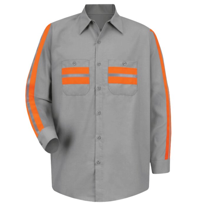 Industrial Enhanced-Visibility Long Sleeve Work Shirt Thumbnail