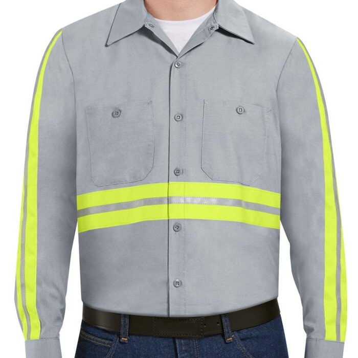 Industrial Enhanced-Visibility Long Sleeve Work Shirt Thumbnail