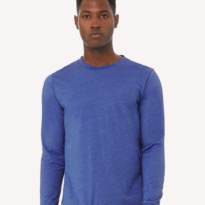 Unisex Heather CVC Long Sleeve Tee Thumbnail