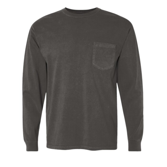 Garment-Dyed Heavyweight Long Sleeve Pocket T-Shirt Thumbnail
