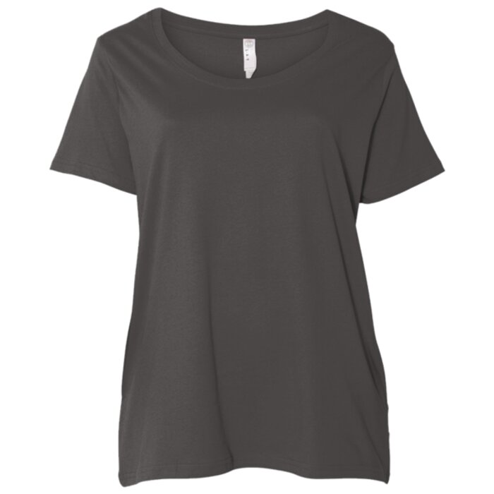 Curvy Collection Women's Scoop Neck Premium Jersey Tee Thumbnail